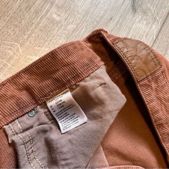 American Eagle Outfitter Super Stretch Corduroy Brown Mom Pant Size XS - Picture 3 of 13